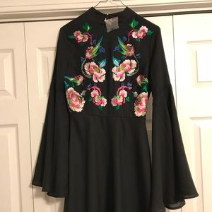 NWT ASOS Embroidered Dress